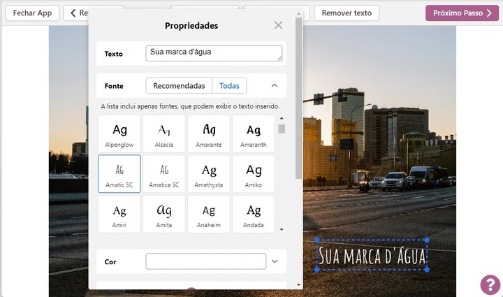 marca d'água gratuito